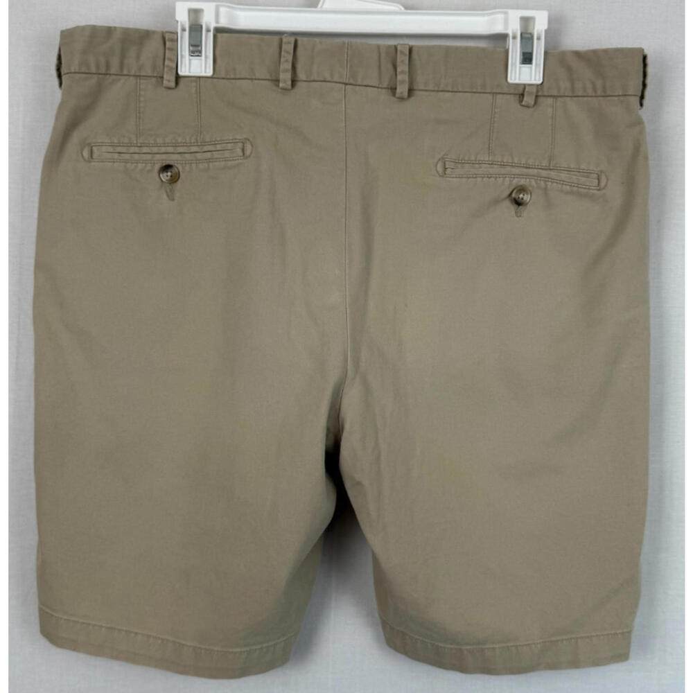 Peter Millar Golf Shorts Mens Sz 36 Chino Khaki Pockets Zip Button - Picture 2 of 8